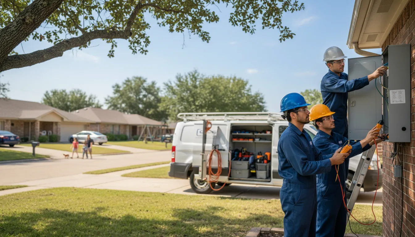 Certified electrician providing emergency electrical services in Bluffton, AR
